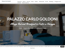 Tablet Screenshot of palazzocarlogoldoni.com
